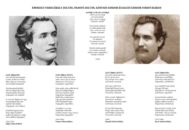 Poezia „Dintre sute de catarge” (MIhai Eminescu), tradusă de patru poeti unguri. Email trimis de ICR Budapesta la mai multe sute de persoane, cu ocazia zilei lui Eminescu.