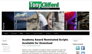 Site-ul lui Tony Clifford, regizor, scenarist american de origine irlandeză
